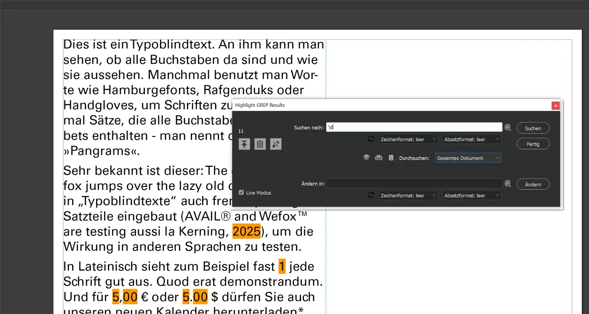 Mehr über den Artikel erfahren InDesign und GREP Folge 03 – Nützliche Skripte