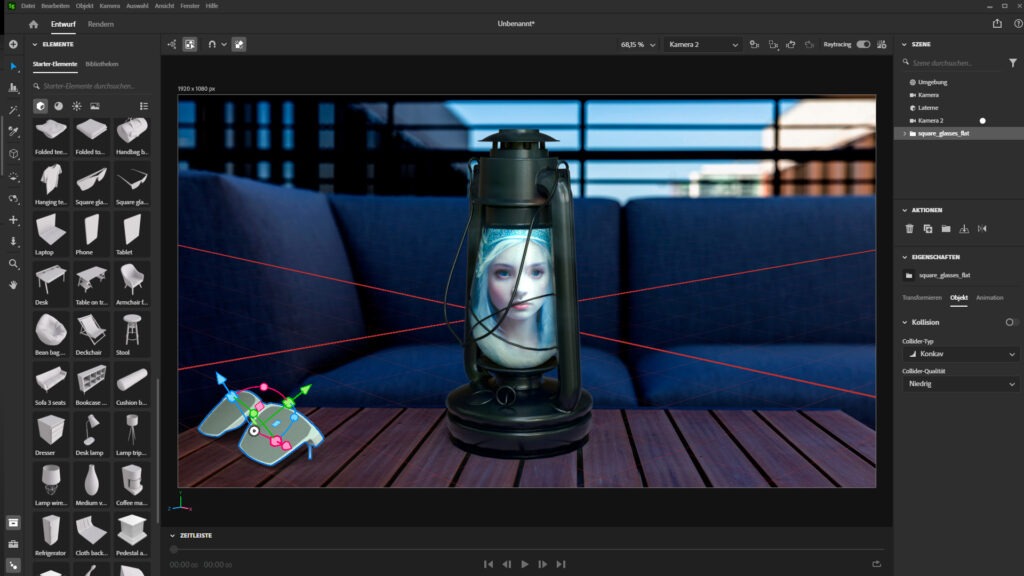 Adobe Substance Stager Kurs 3D verschieben