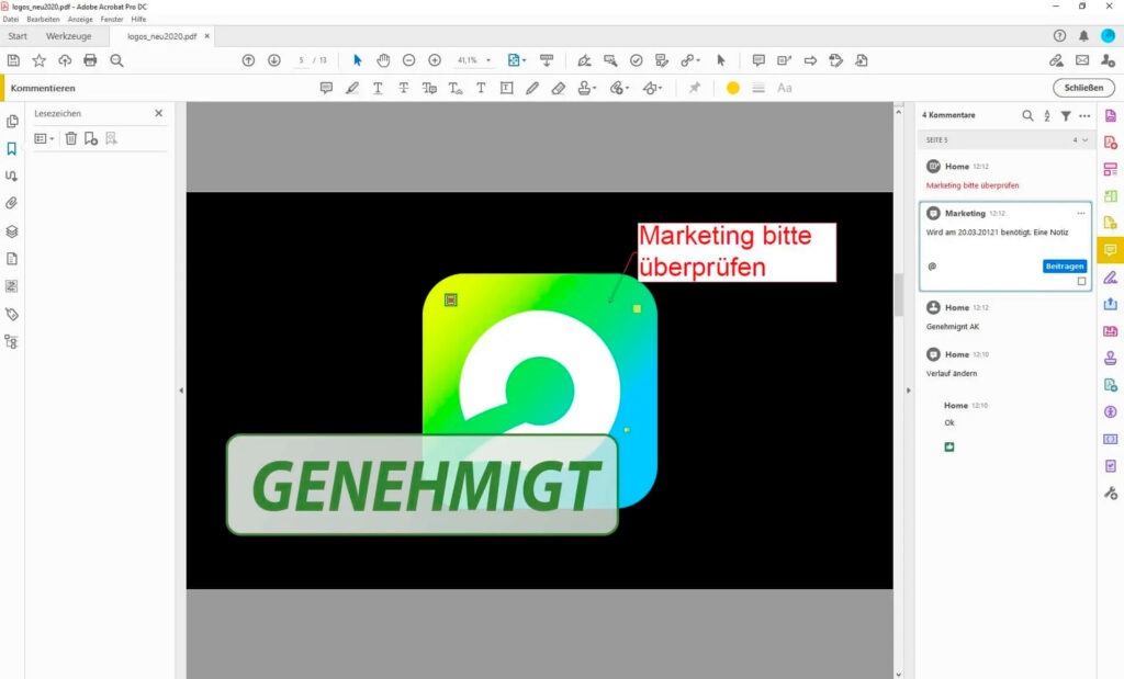 Acrobat Kommentar Workflow Kurs