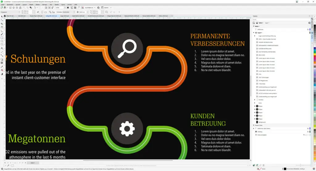 Corel Draw Grundlagen Schulung Beispiel Infografik