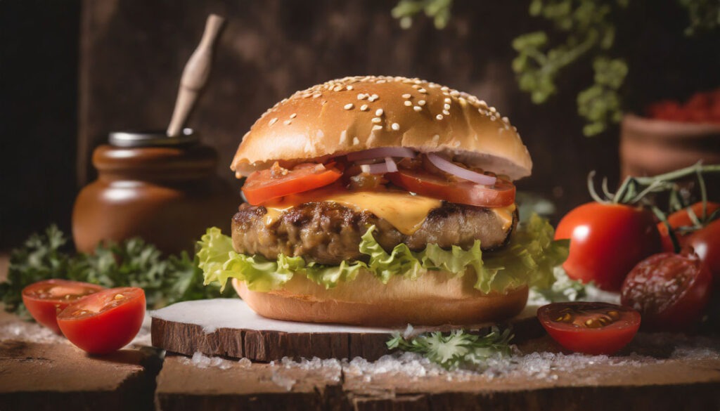 Adobe Photoshop Kurs KI AI generiert Hamburger realistisches Foto 3