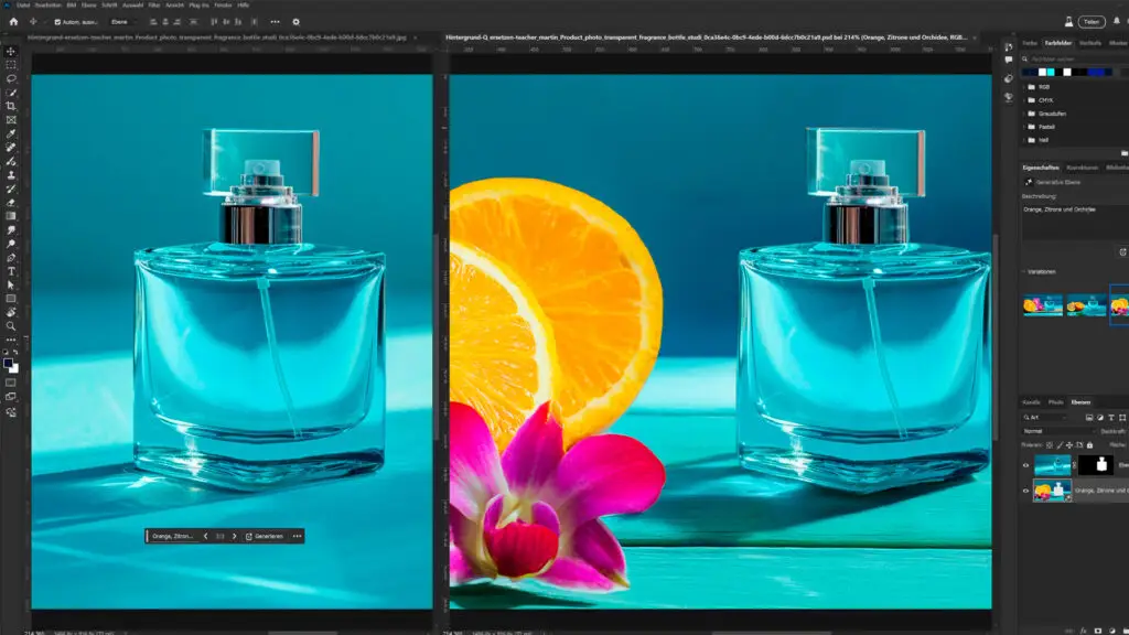 Adobe InDesign Photoshop Illustrator Schulung Hintergrund entfernen und neu generieren