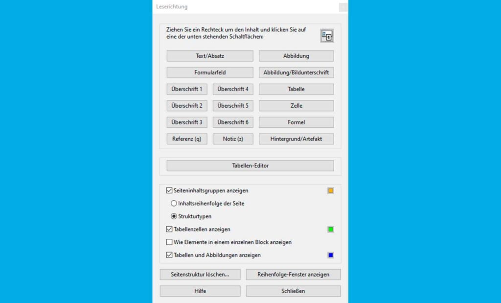 Barrierefreie PDF/UA Dokumente Screenshot 04