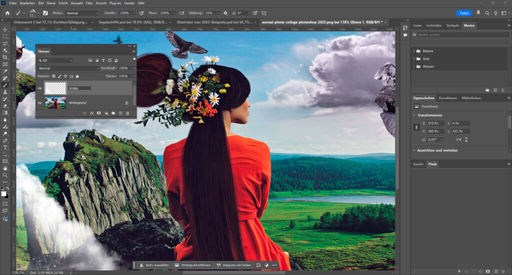Photoshop Schulung Beispiel Collage unsertraining.de