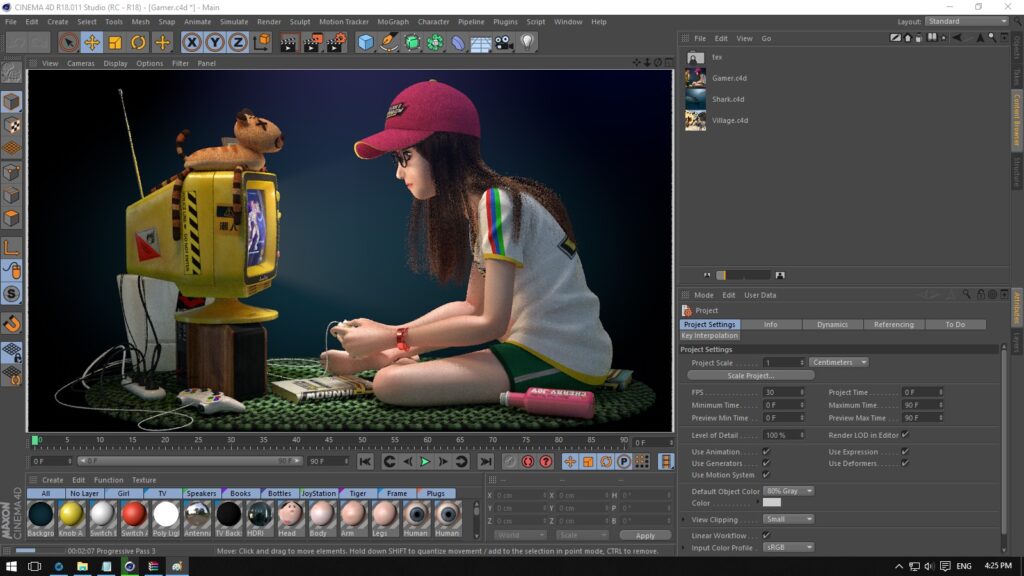 MAXON Cinema 4D Schulung Beispiel 11