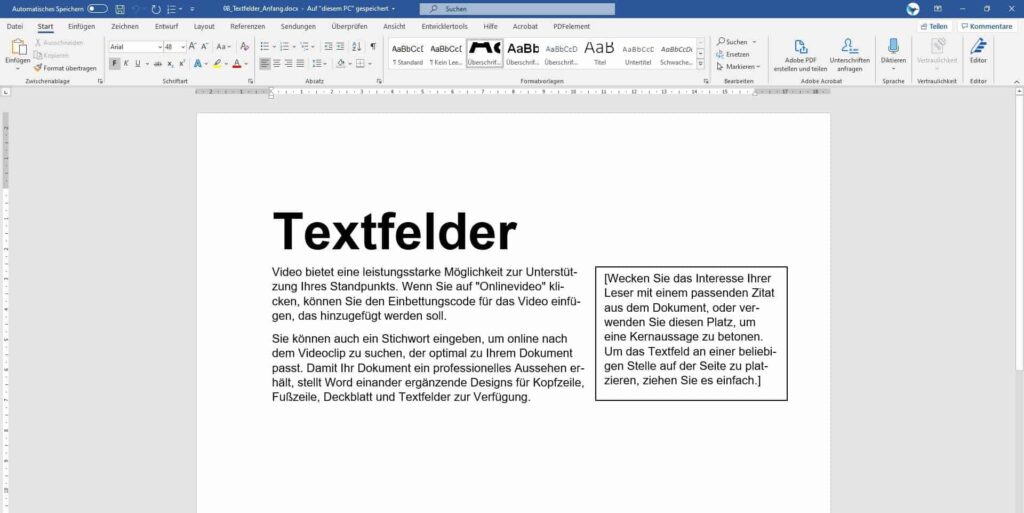 Kurs Barrierefreie Dokumente Word 04