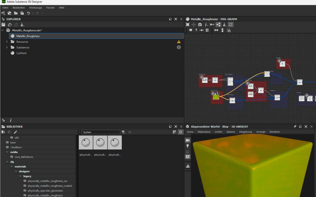 Adobe Substance Designer Material Beispiel 01