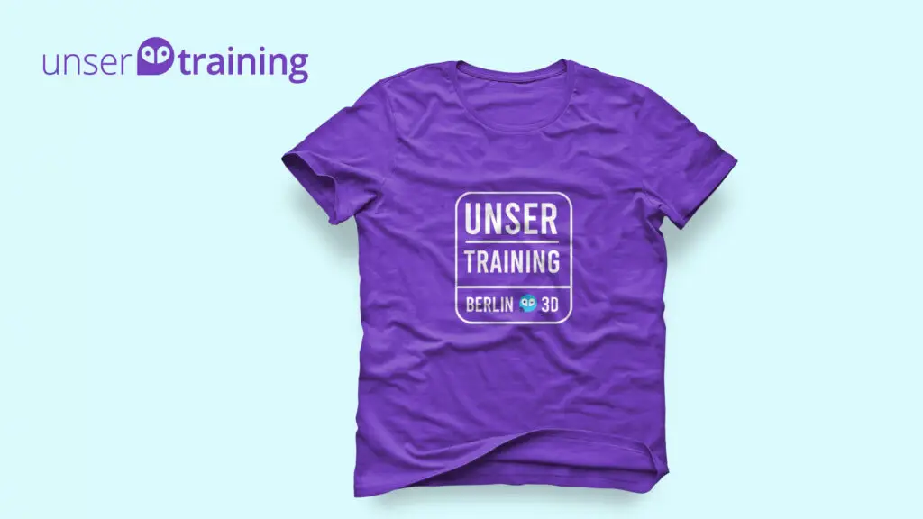 Adobe InDesign Photoshop Illustrator Schulung T-Shirt MockUp Beispiel T-Shirt