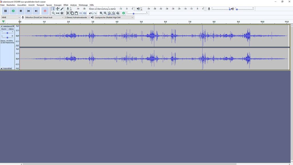 Audacity Schulung Grundlagen lernen