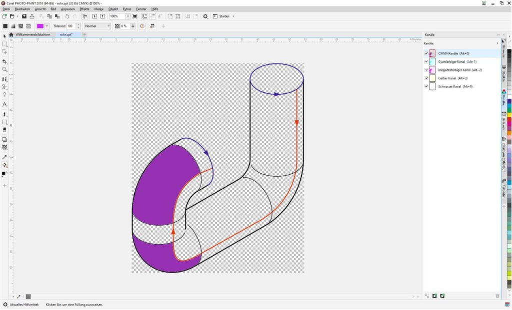 Corel Designer gRUNDLAGEN Schulung Beispiel 02