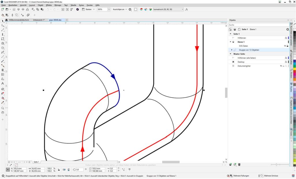 Corel Designer Schulung Beispiel 04