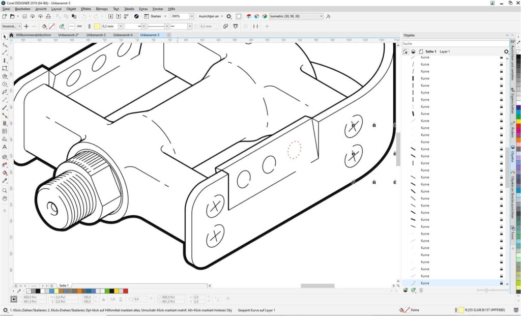 Corel Designer Schulung Beispiel 08