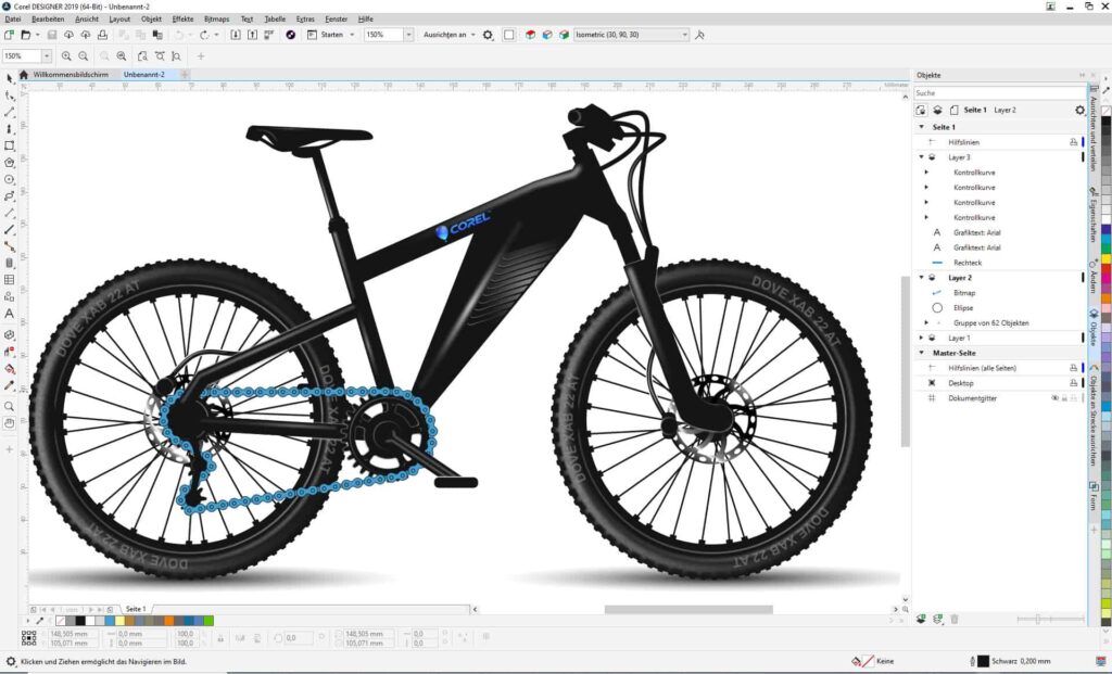 Corel Designer Schulung Beispiel 10