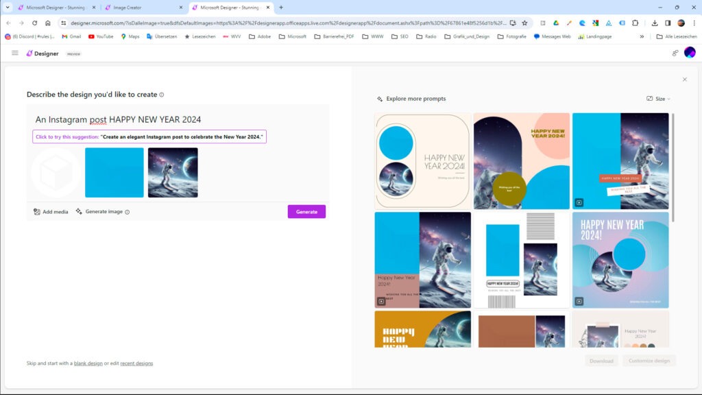 Designer Microsoft Screenshot