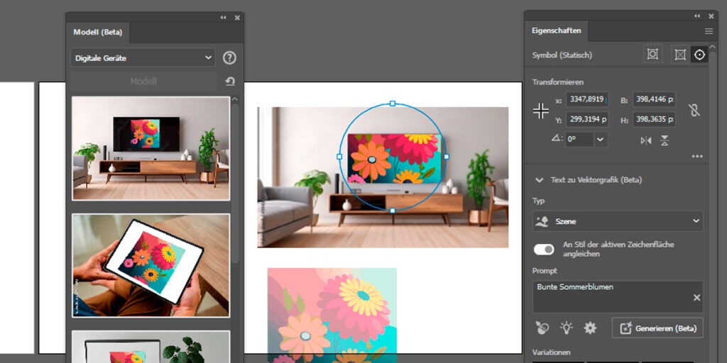 Adobe Illustrator Grundlagen Kurs KI Schulung Beispiel 14