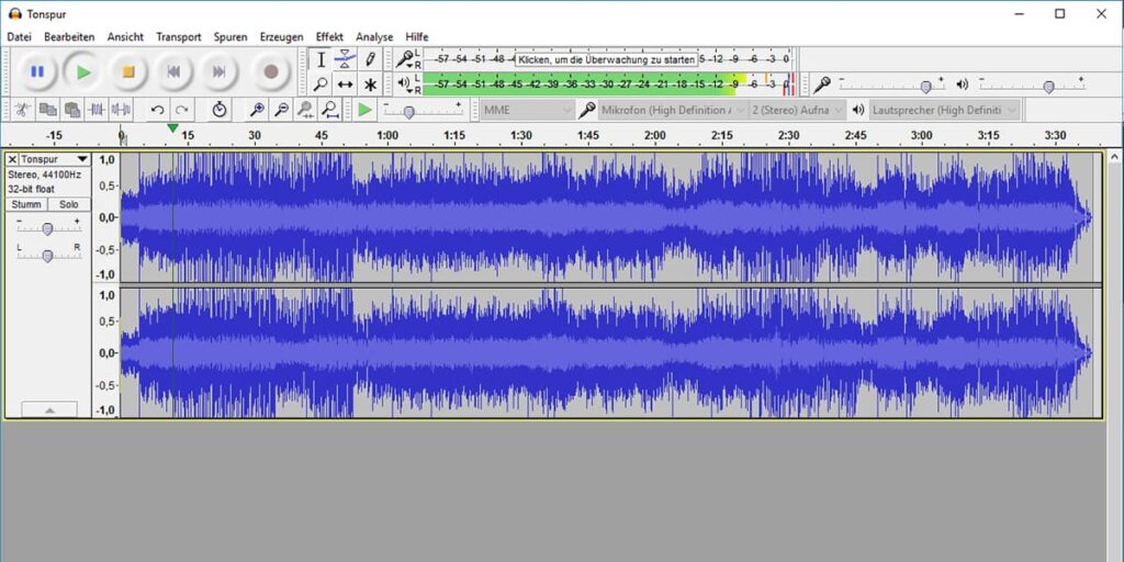 Audacity Schulung Podcast