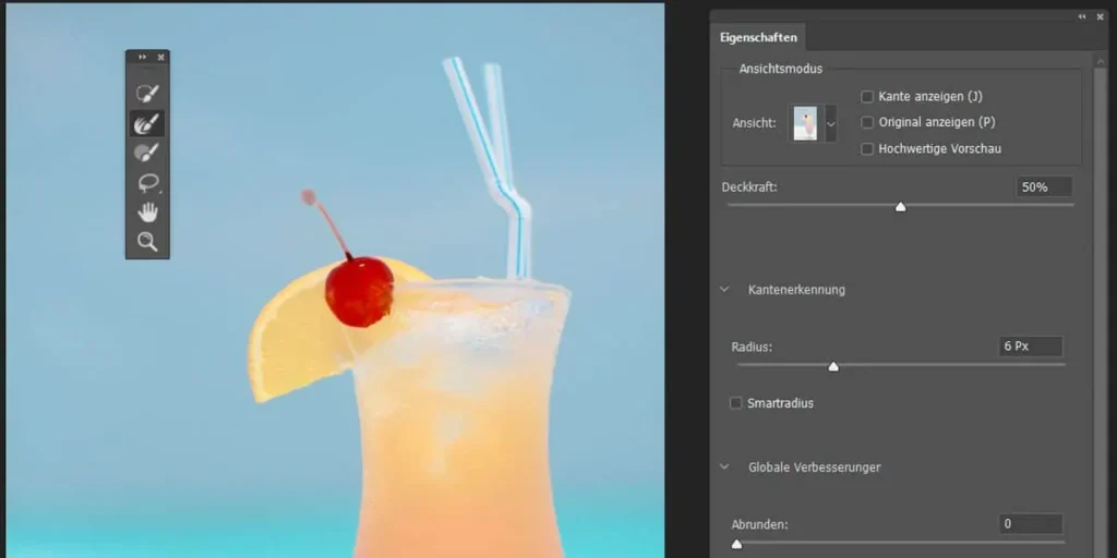 Adobe Photoshop Freisteller Masken Schulung Beispiel 03 Verfeinern