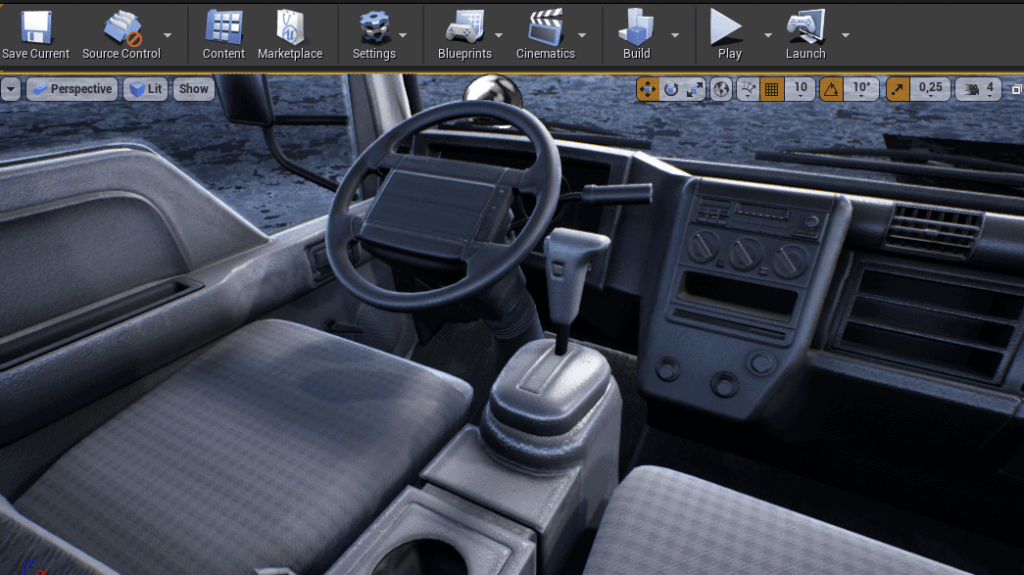 Unreal Engine Grundlagen Schulung Beispiel Automobil