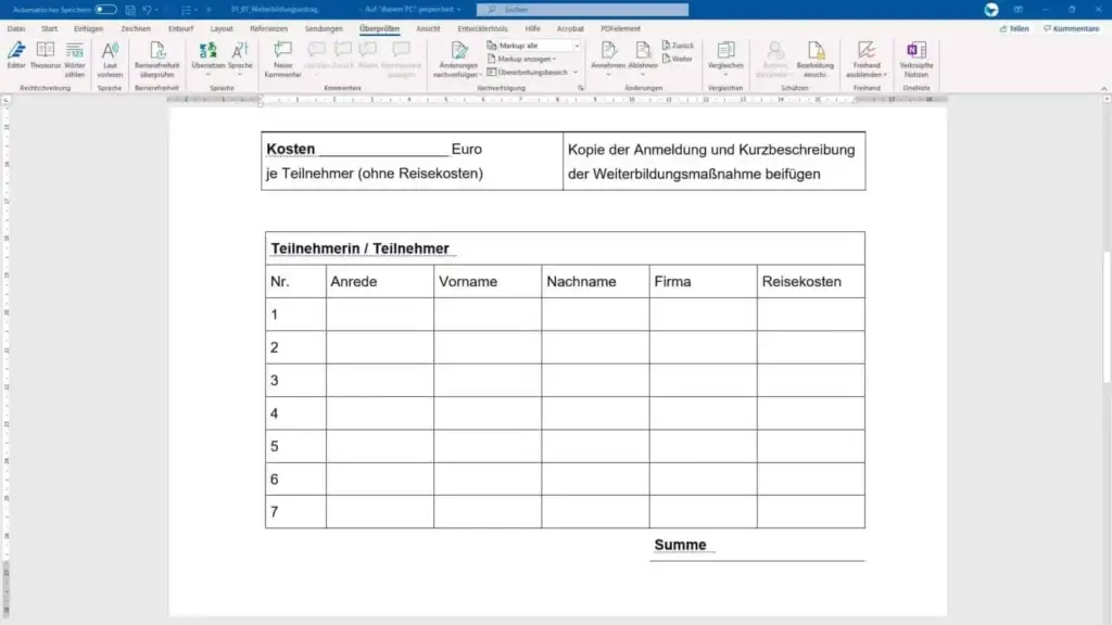 Barrierefreie Formulare mit Microsoft Word und Adobe Acrobat Schulung unsertraining.de