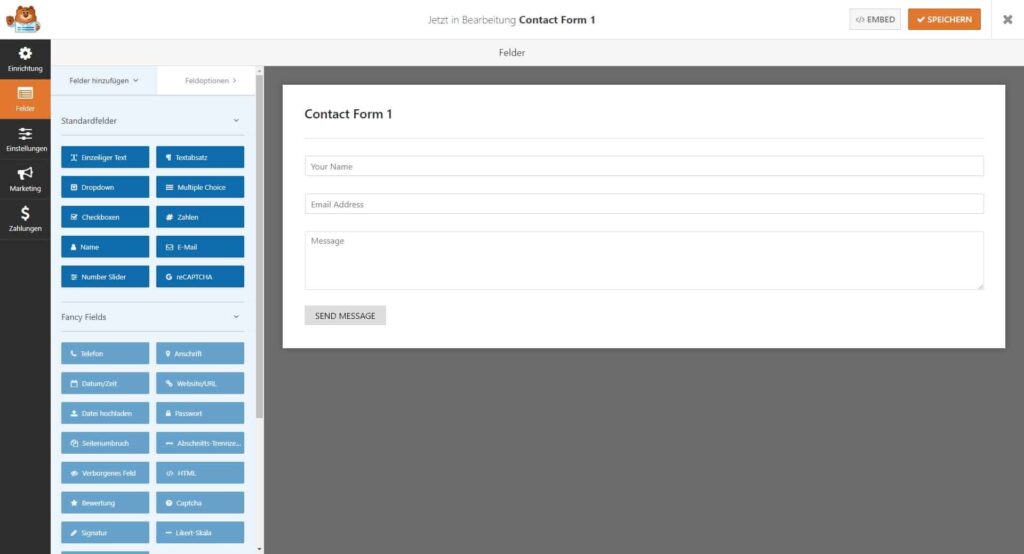 Formular WordPress