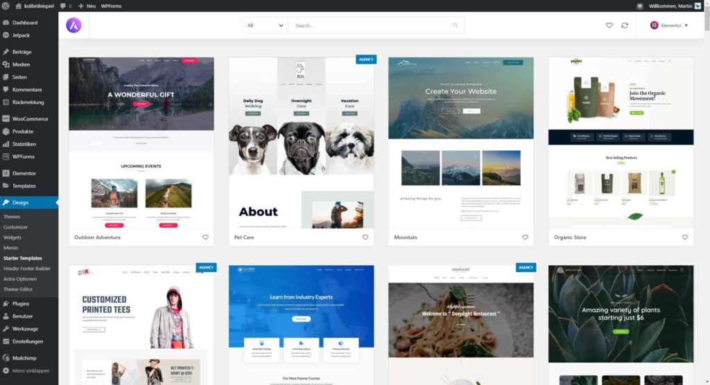 Wordpress Gestaltung