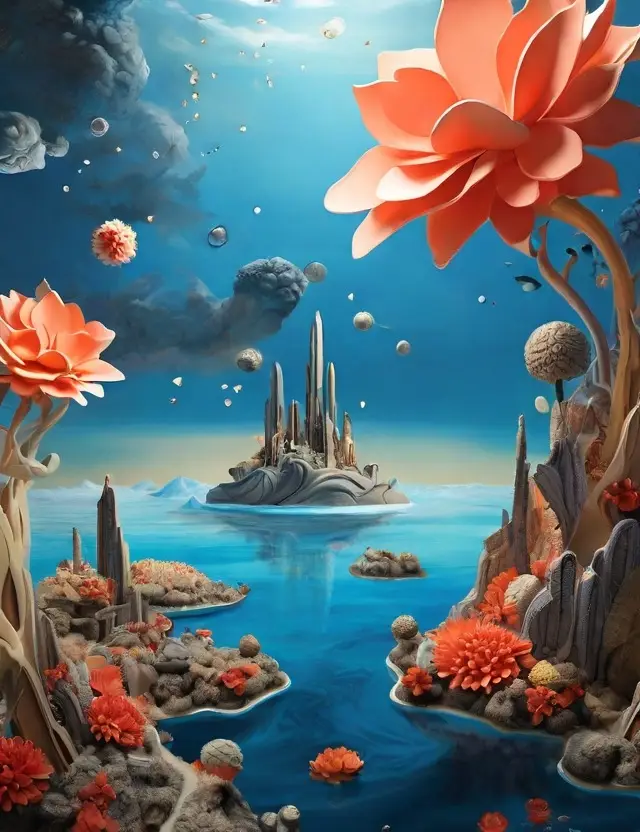 Mit der KI Leonardo generiertes Bild, Surrealismus, Prompt Salvadore Dali Schulung