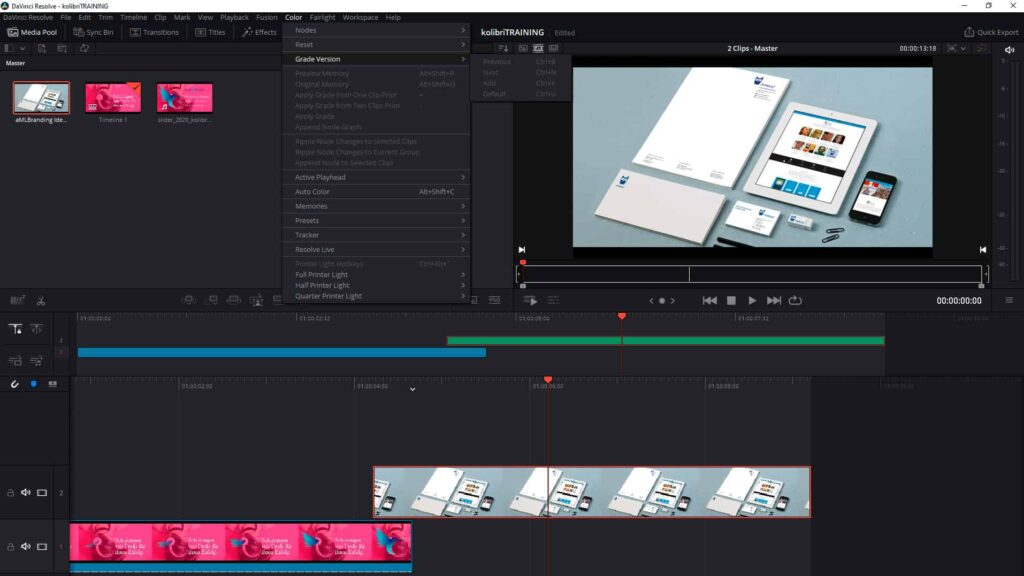 DaVinci Resolve Schulung