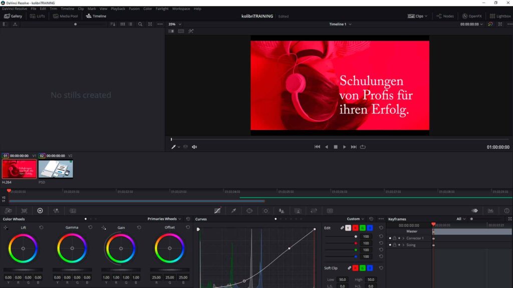 DaVinci Resolve Schulung