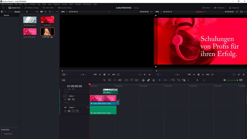 DaVinci Resolve Schulung