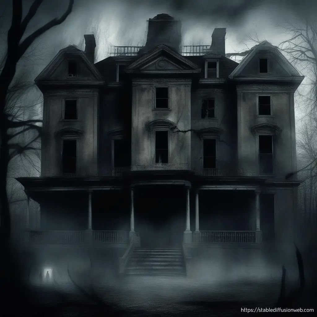 Mit Stable Diffusion AI generiertes Bild, Horror und Grusel, Prompt, Schulung Beispiel