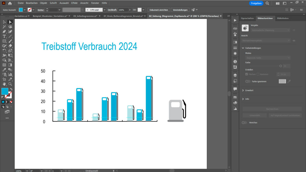 Adobe Illustratror Schulung Diagramme 01
