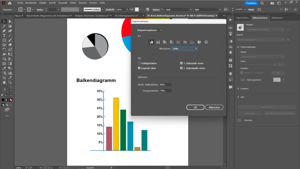Adobe Illustratror Schulung Diagramme 02