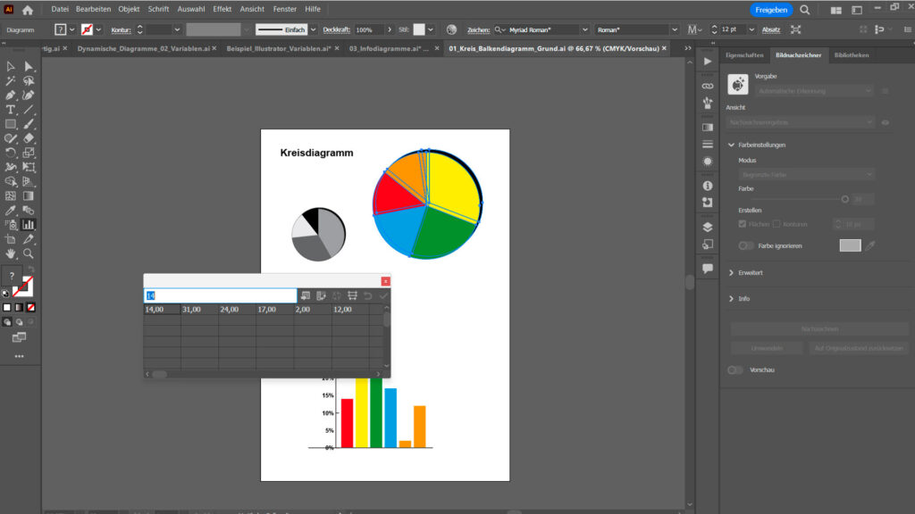 Adobe Illustratror Schulung Diagramme 03