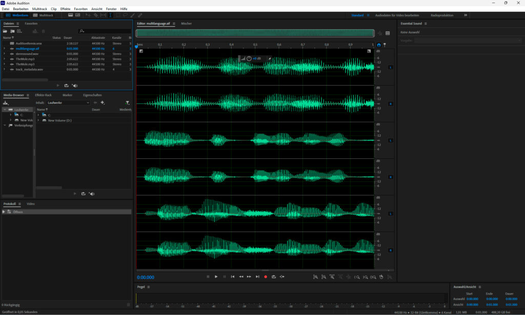 Adobe Audition Schulung