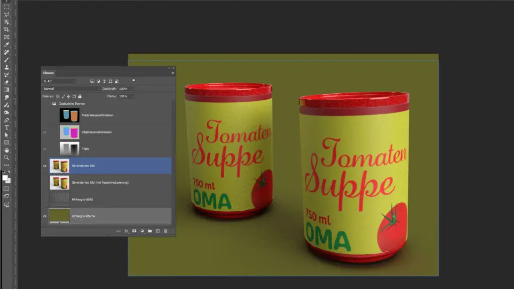 Dimension Adobe Schulung Beispiel Toamtensuppe Dose