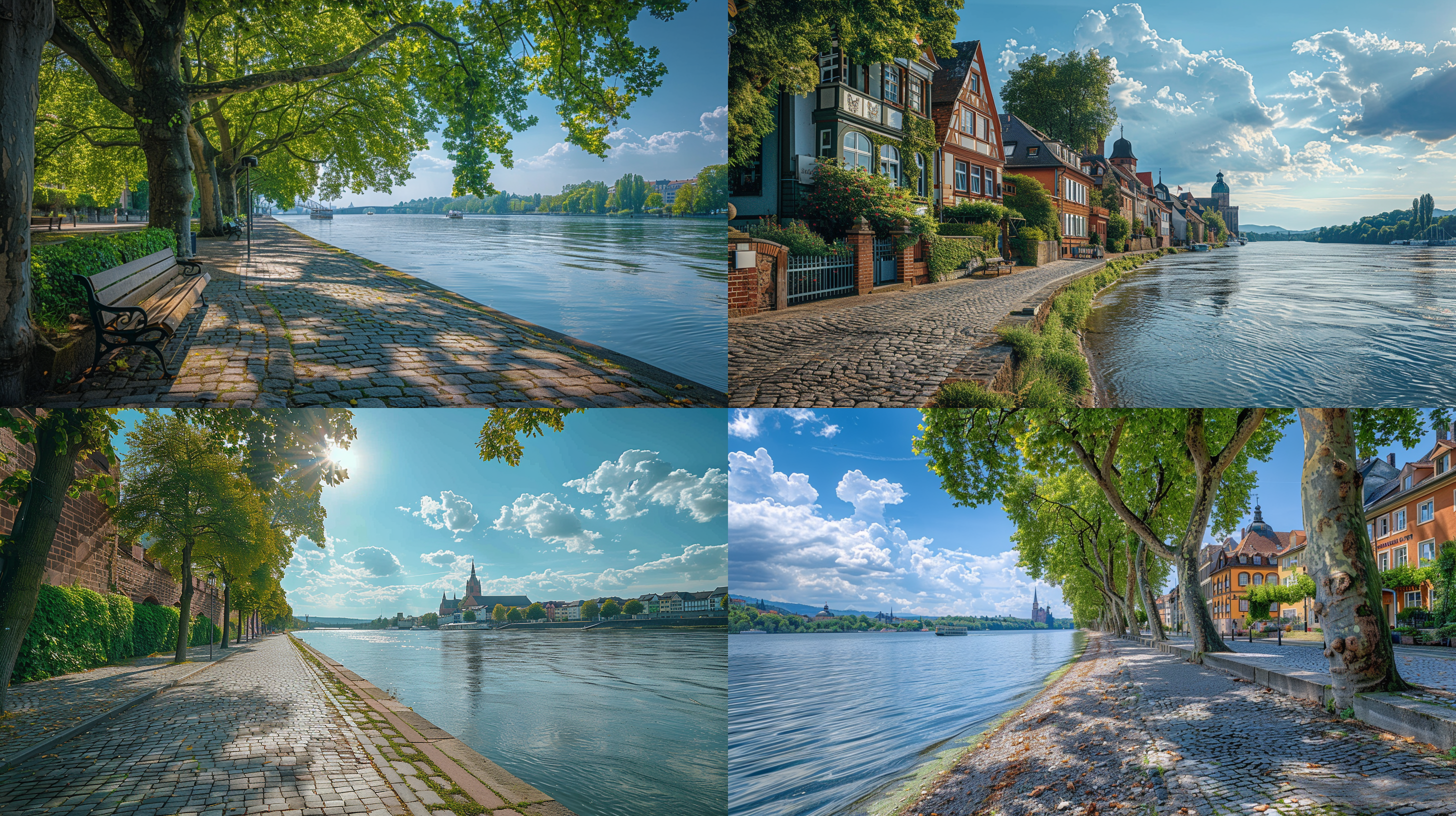 Midjourney AI Bild: Worms am Rhein