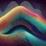 Firefly Abstract pointilized pattern on a black background 45141