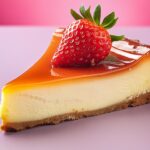 Firefly a delicious cheesecake slice with strawberries on the top 45141
