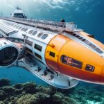 Firefly a futuristic spaceship on an underwater tour in the south seas 45141
