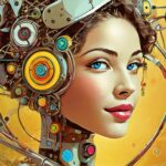 Firefly a womanface as a robot with mechanical details 36040 (1)