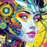 Firefly a womanface as a robot with mechanical details 45141 (1)