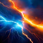 Firefly color splitter in dark navy blue and lightning orange flashes 33518 (2)