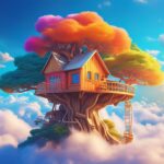 Firefly ein baumhaus in den wolken an einem sonnigen tag 27263 (1)