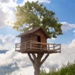 Firefly ein baumhaus in den wolken an einem sonnigen tag 27263 (2)
