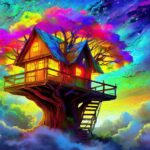 Firefly ein baumhaus in den wolken an einem sonnigen tag 36040 (2)