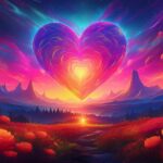 Firefly eine abbildung, die die begriffe liebe, kraft, liebe, energie und natur verbindet 36040