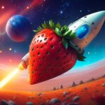 Firefly eine erdbeere fliegt als rakete verkleidet zum mars und begegnet einer neuen galaxie 33518