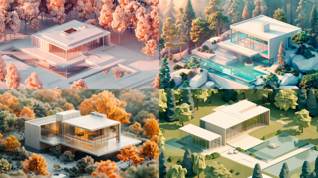 Bauhaus und Karim Rashid Architektur KI generiert - AI