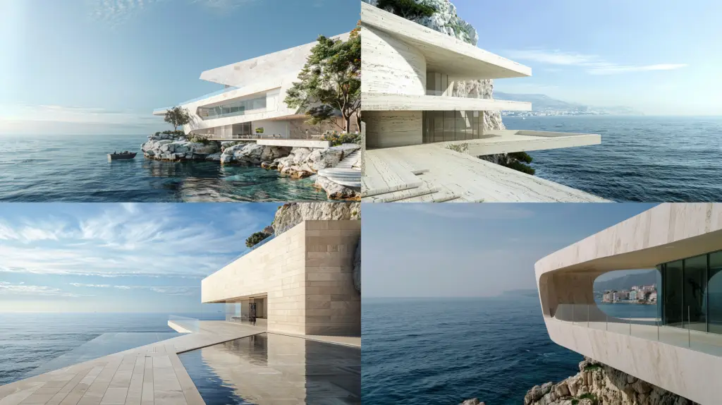 Marmor Beispiel Architektur - KI generiert - AI