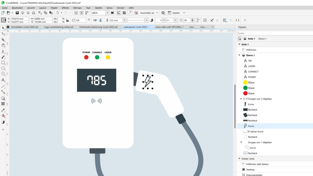 Schulung CorelDRAW für Fortgeschrittene - Beispiel Vektorgrafik